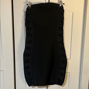 NWOT Black Bandage going out dress